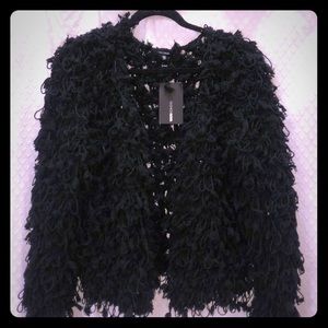Black fringe cardigan